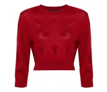 Love Heart Pullover mit Cut-Outs