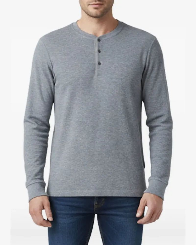 Theory T-Shirt mit Knöpfen - Grau Grau