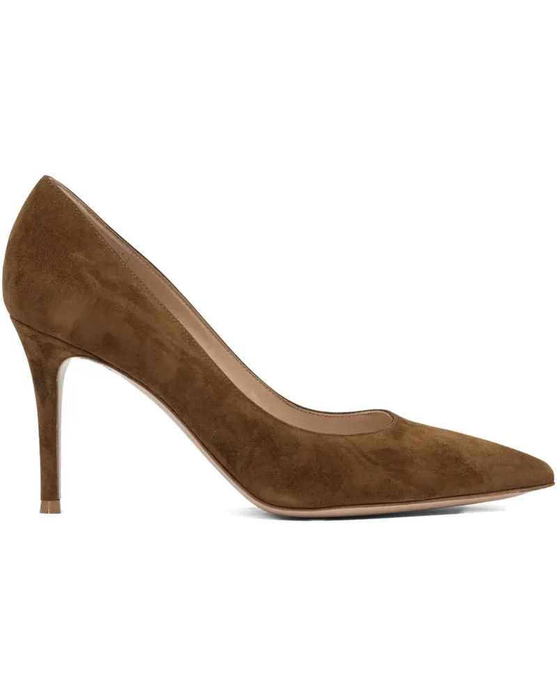 Gianvito Rossi Pumps aus Wildleder 85mm - Braun Braun