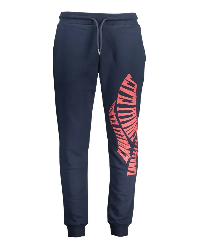 Roberto Cavalli logo-print track pants - Blau Blau