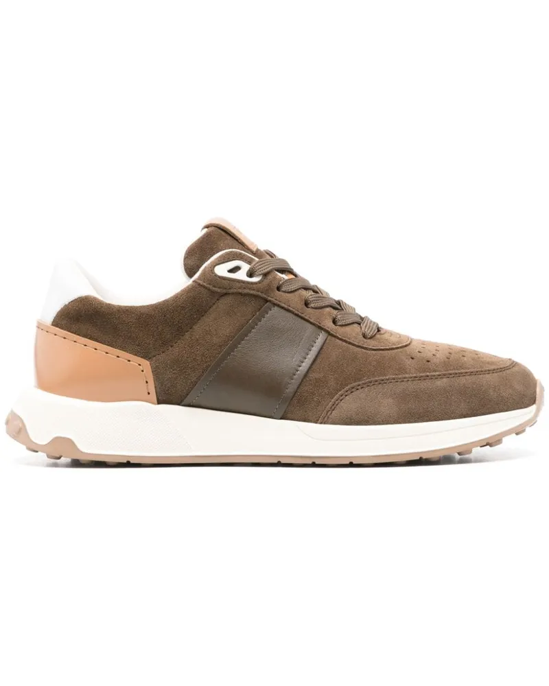 TOD'S Sneakers mit Logo-Patch - Braun Braun