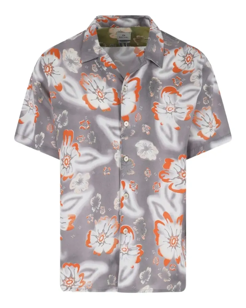 Paul Smith floral-print shirt - Grau Grau