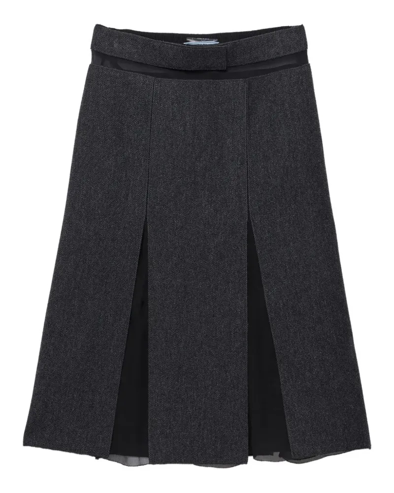 Prada Midirock aus Wolle - Grau Grau