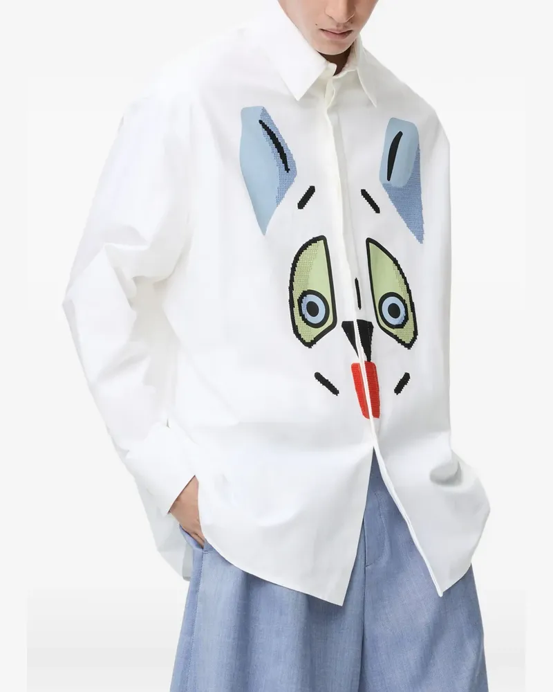 Loewe x Louis Wain Hemd mit Verzierung - Weiß Weiß