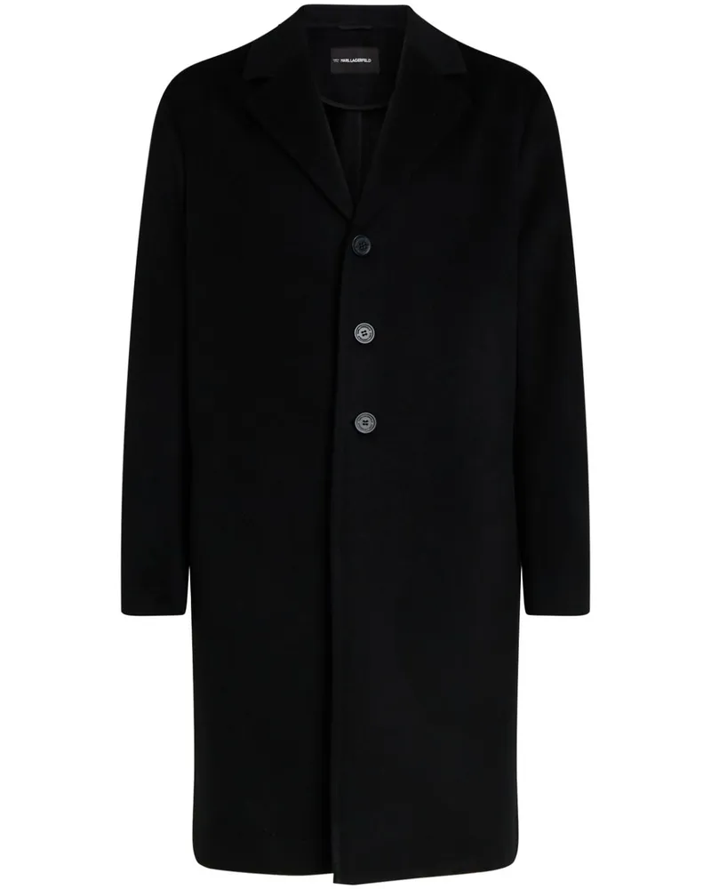 Karl Lagerfeld Classic Mantel - Schwarz Schwarz