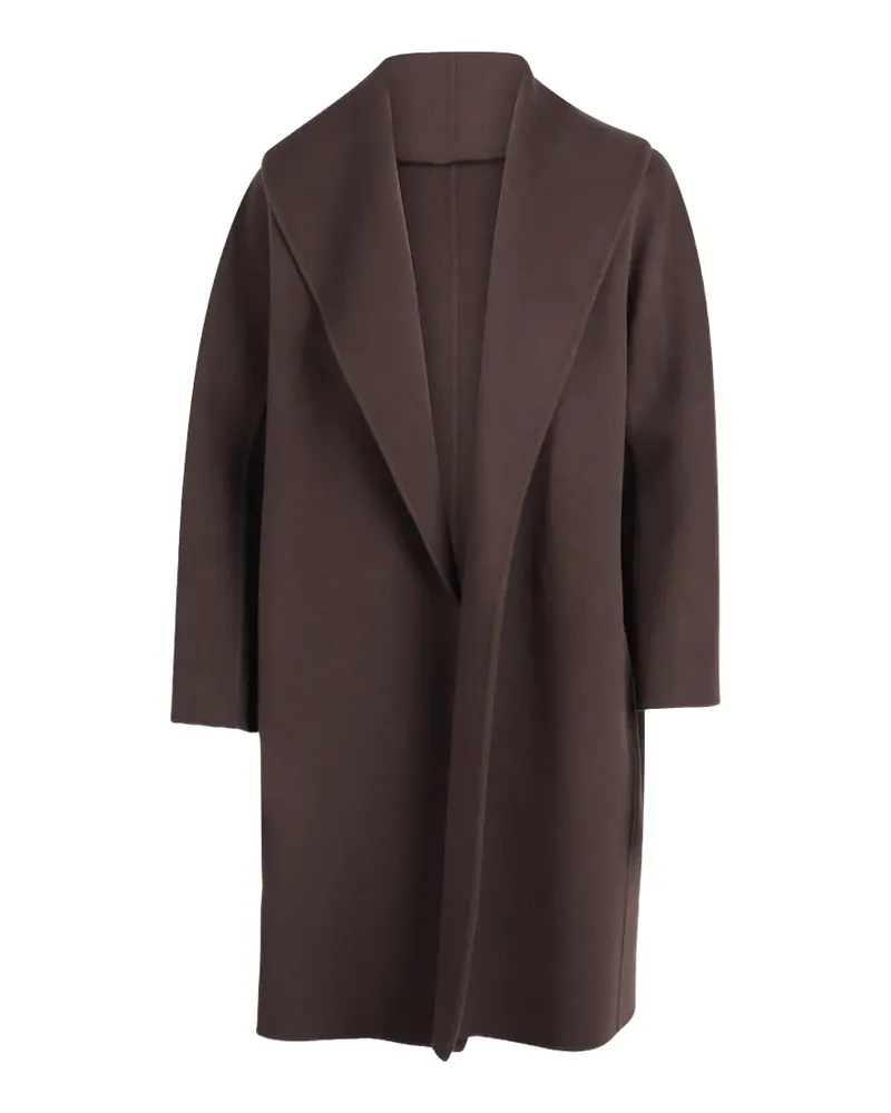 Max Mara Offener Mantel mit Schalkragen - Braun Braun