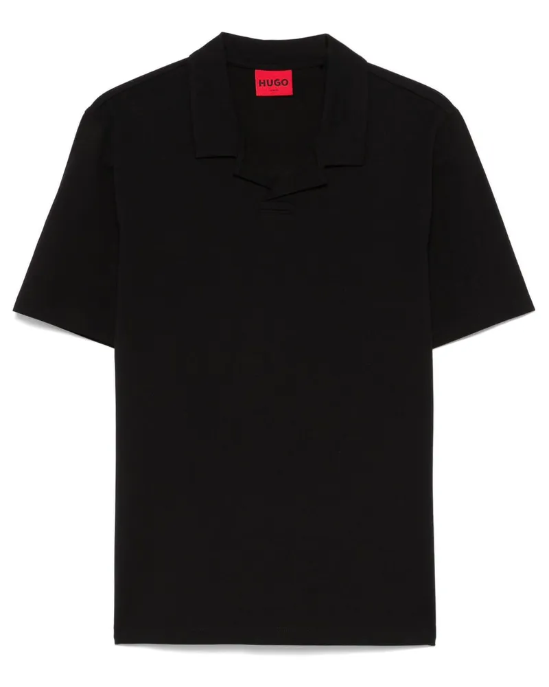 HUGO BOSS Poloshirt mit kurzen Ärmeln - Schwarz Schwarz