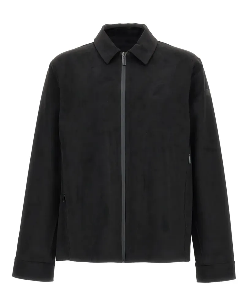Roberto Ricci Designs zip-up suede jacket - Schwarz Schwarz