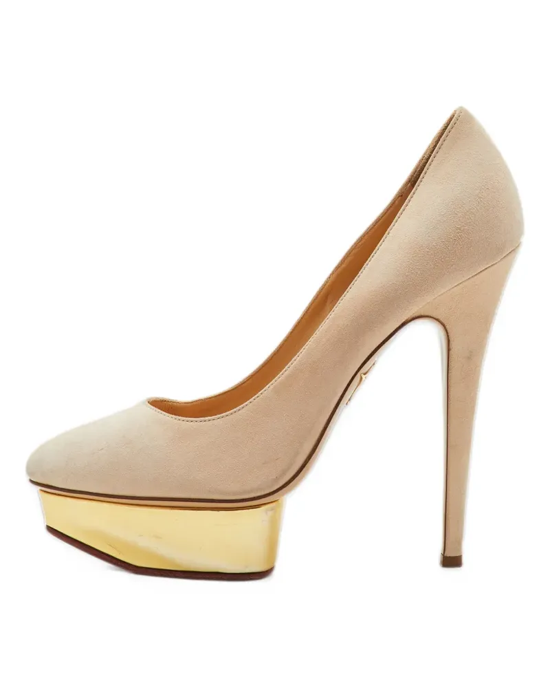 Charlotte Olympia Dolly platform pumps - Nude Nude