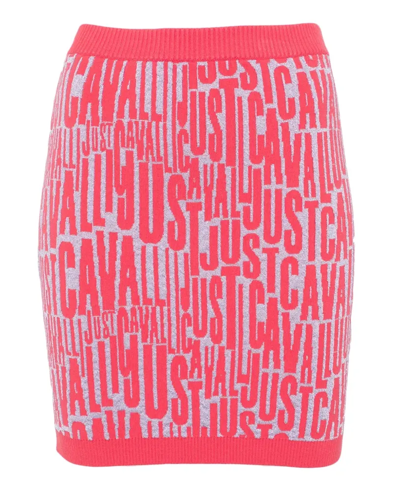 Just Cavalli Gerippter Minirock - Rosa Rosa
