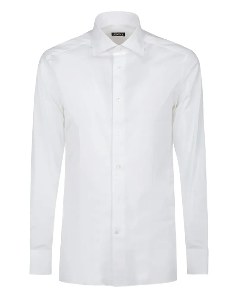 Ermenegildo Zegna Langärmeliges Hemd - Weiß Weiß