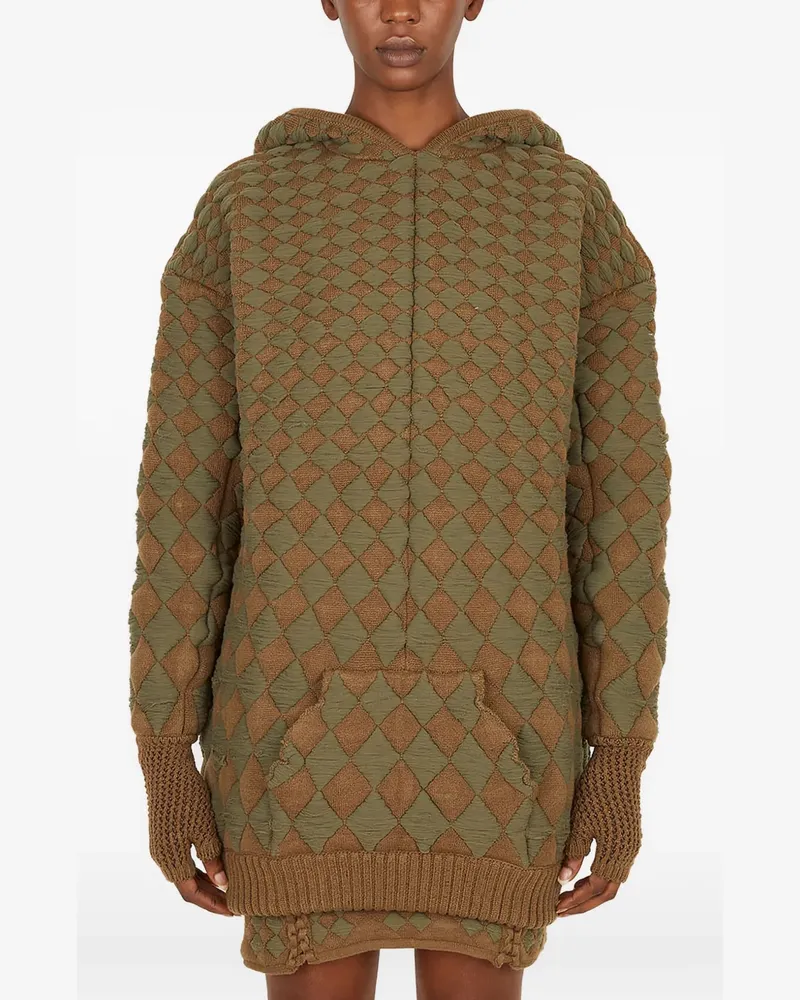 Isa Boulder Gesteppter Hoodie - Grün Grün