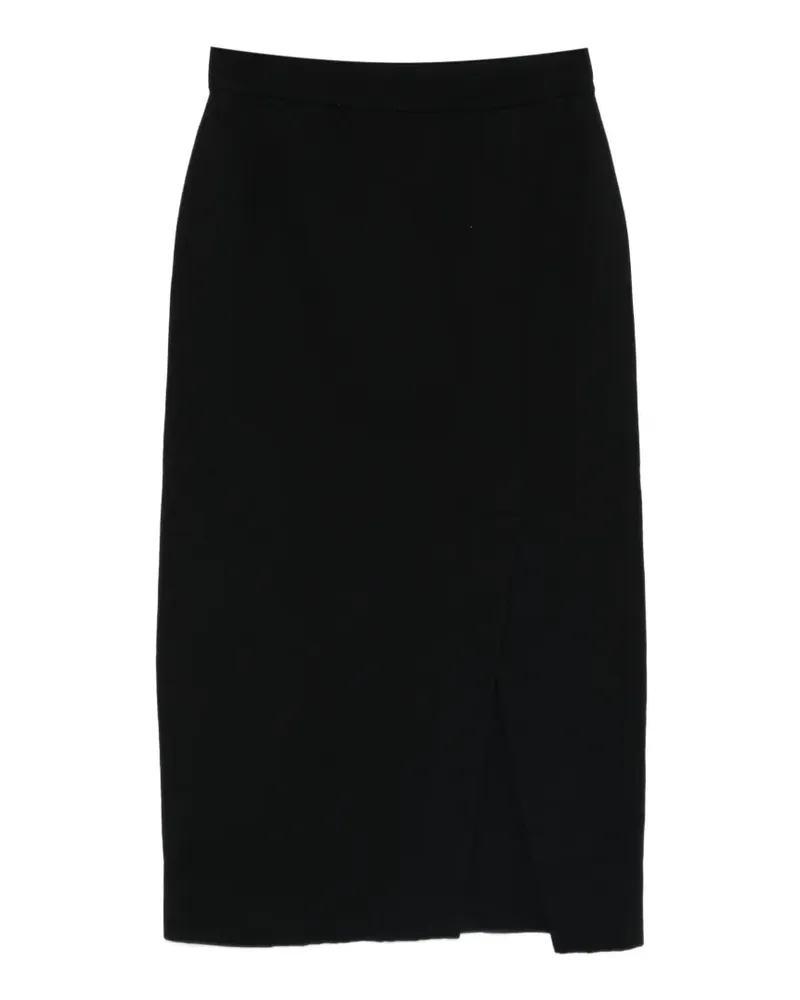 Arovescio black midi skirt - Schwarz Schwarz