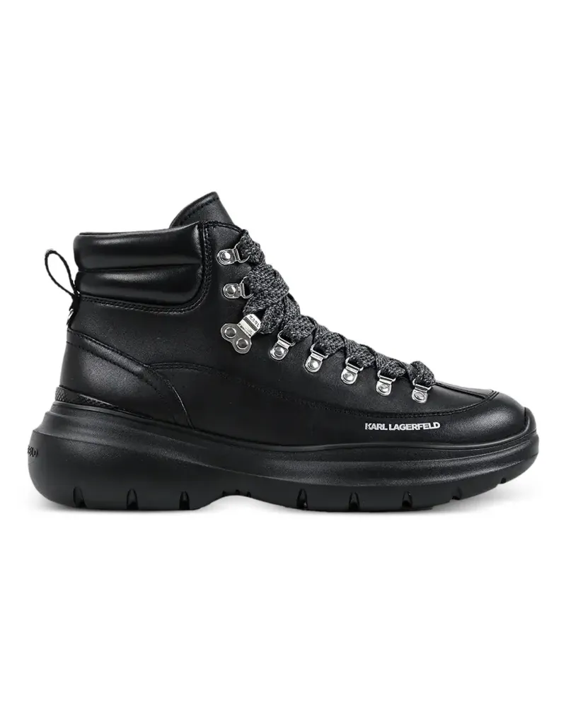 Karl Lagerfeld Hiking-Boots mit Schnürung - Schwarz Schwarz