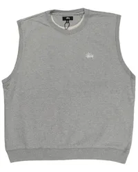 Stüssy logo-embroidered vest Grau