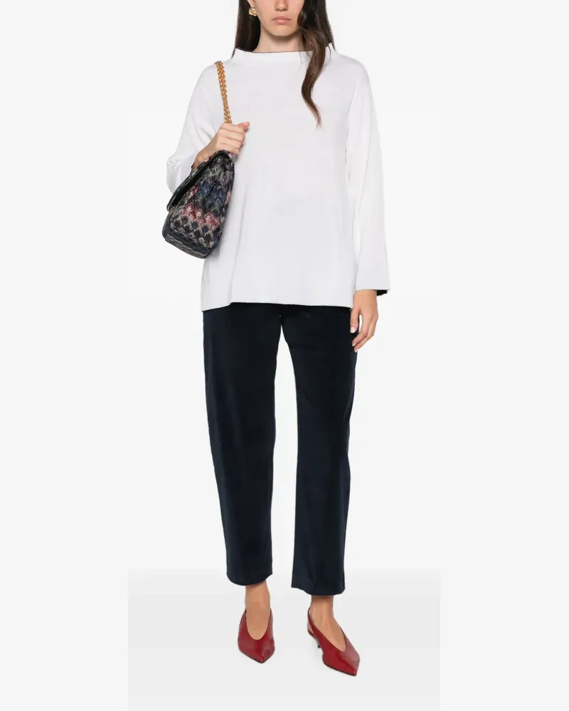 Liviana Conti side-slit sweater - Weiß Weiß
