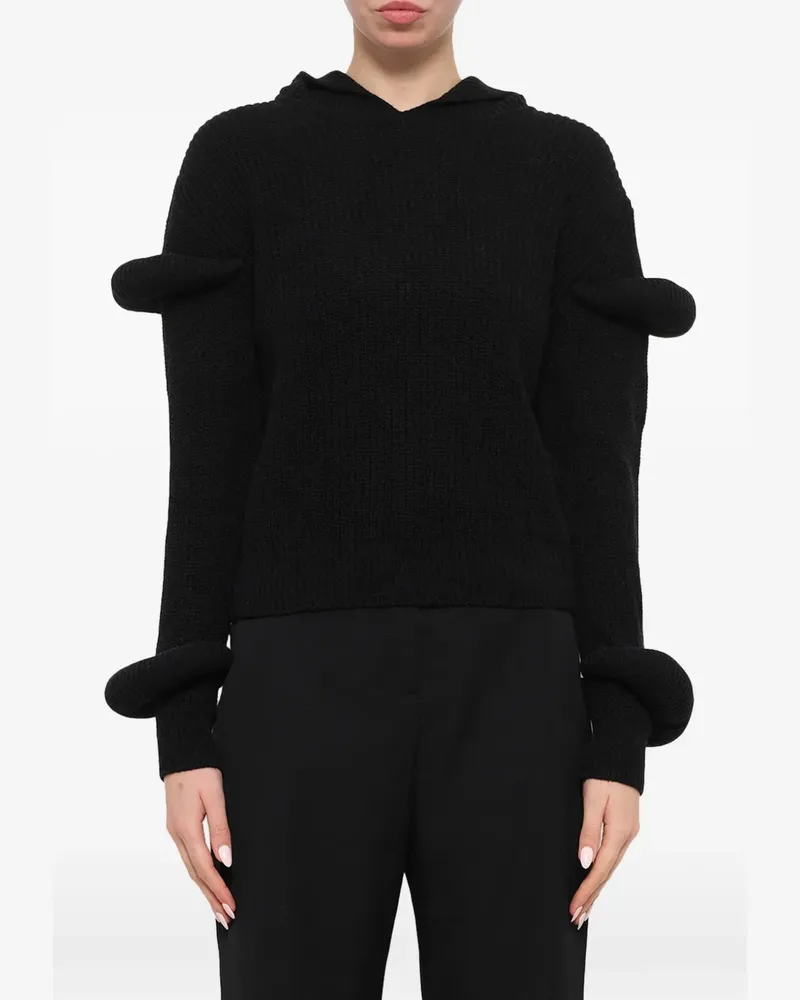 J.W.Anderson Gerippter Pullover - Schwarz Schwarz