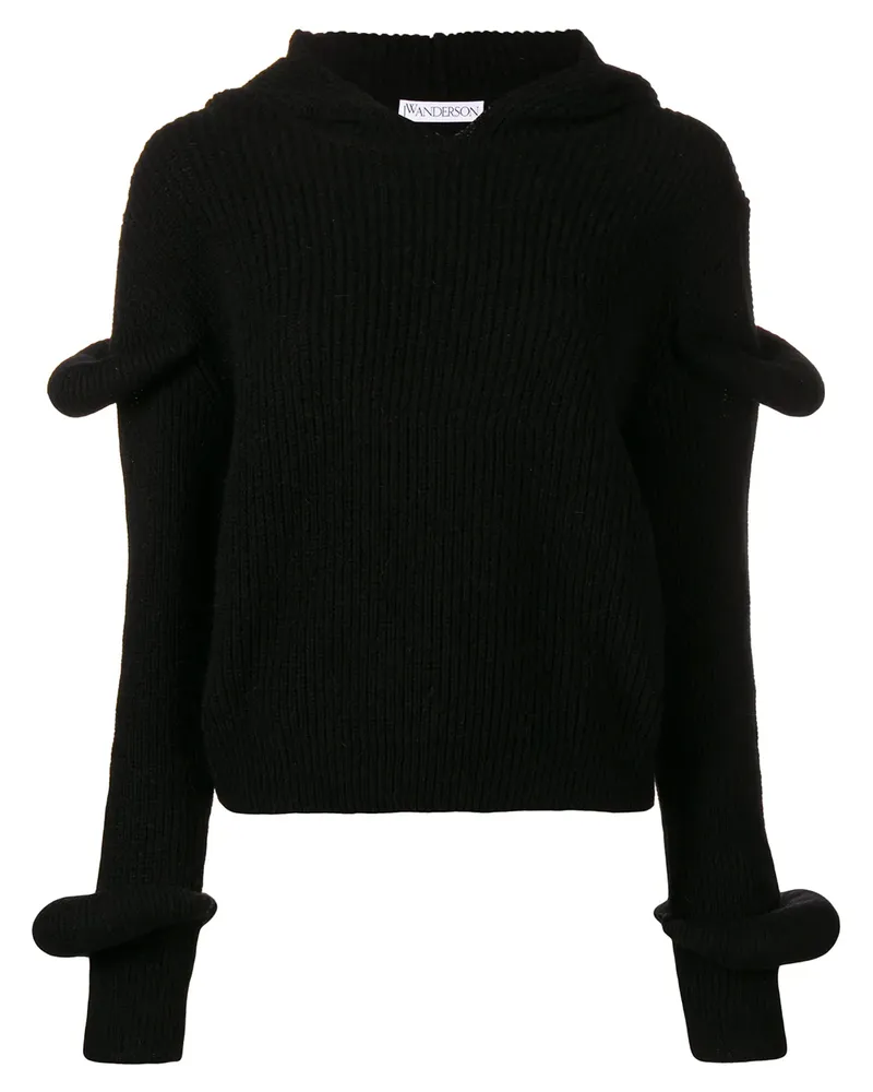 J.W.Anderson Gerippter Pullover - Schwarz Schwarz