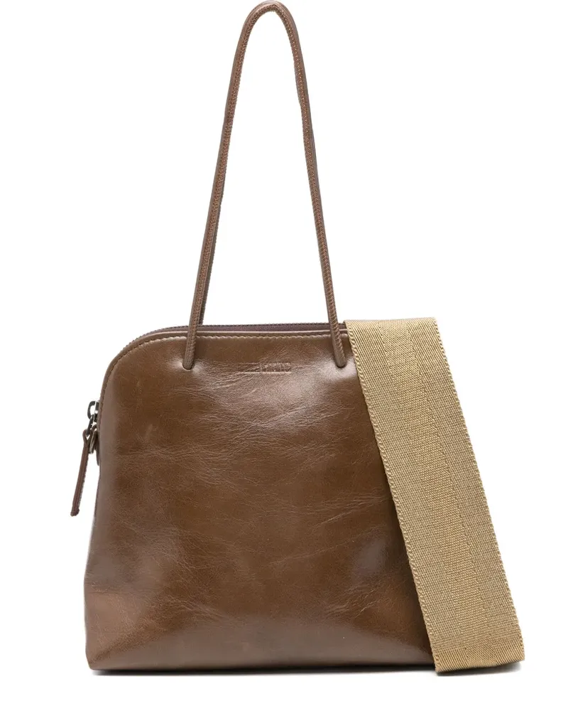 Uma Wang Kleine Clutch aus weichem Leder - Braun Braun
