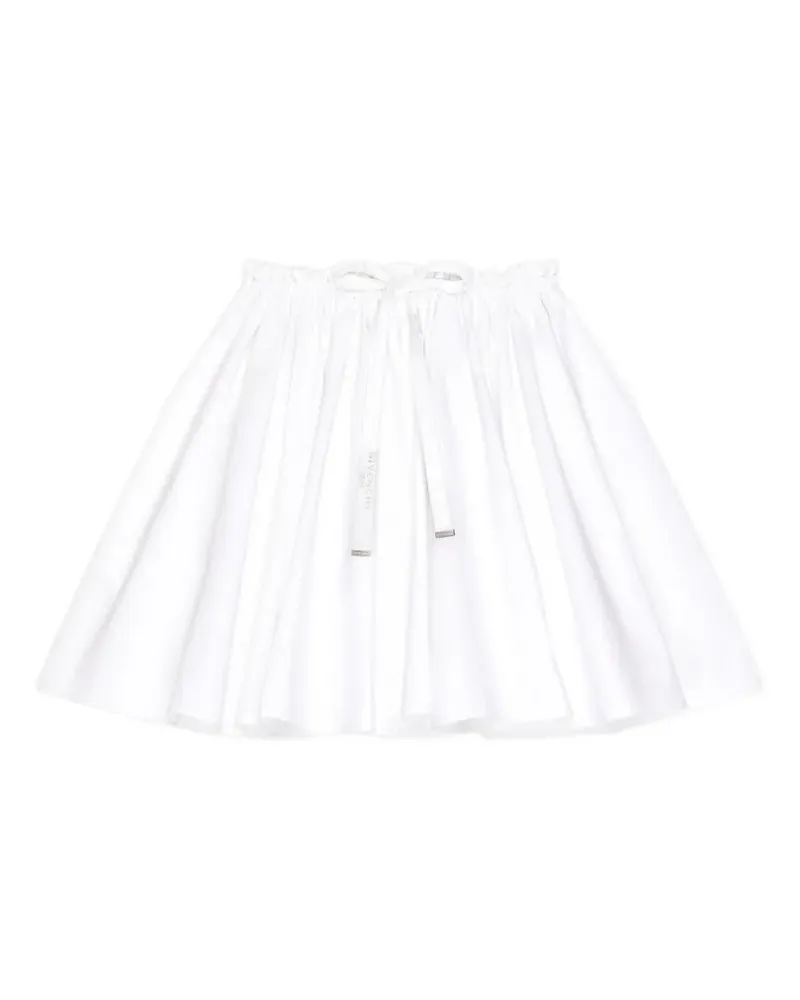 Givenchy Minirock aus Popeline mit Falten - Weiß Weiß