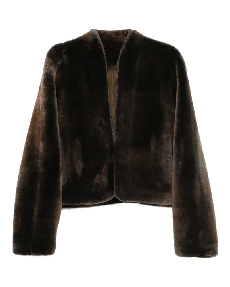 Jacob Lee Jacke aus Shearling - Braun Braun