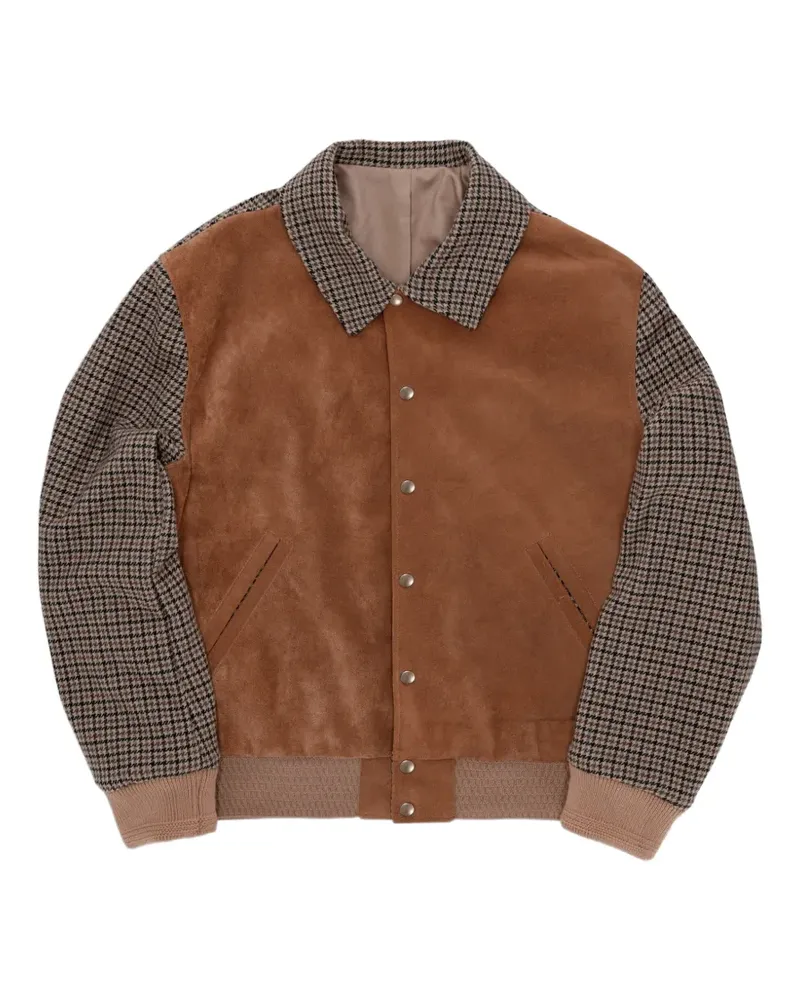 Fortela Cambridge panelled bomber jacket - Braun Braun