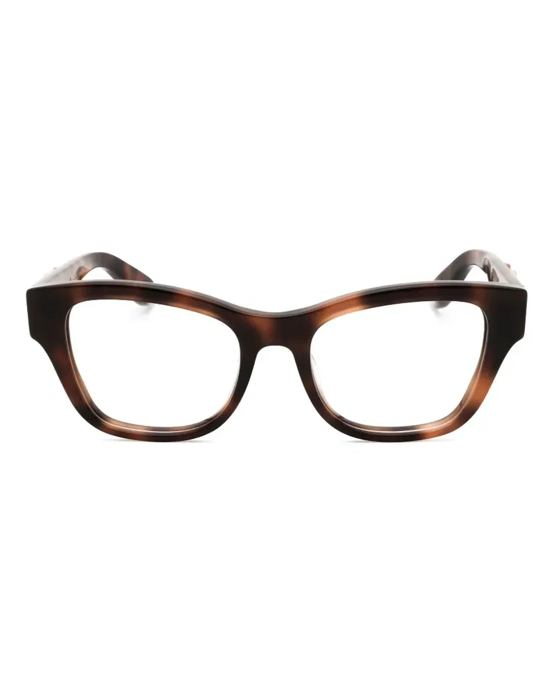 Roberto Cavalli Eckige Brille in Schildpattoptik - Braun Braun