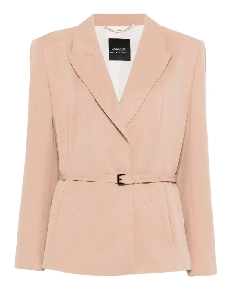 Marc Cain belted blazer - Nude Nude