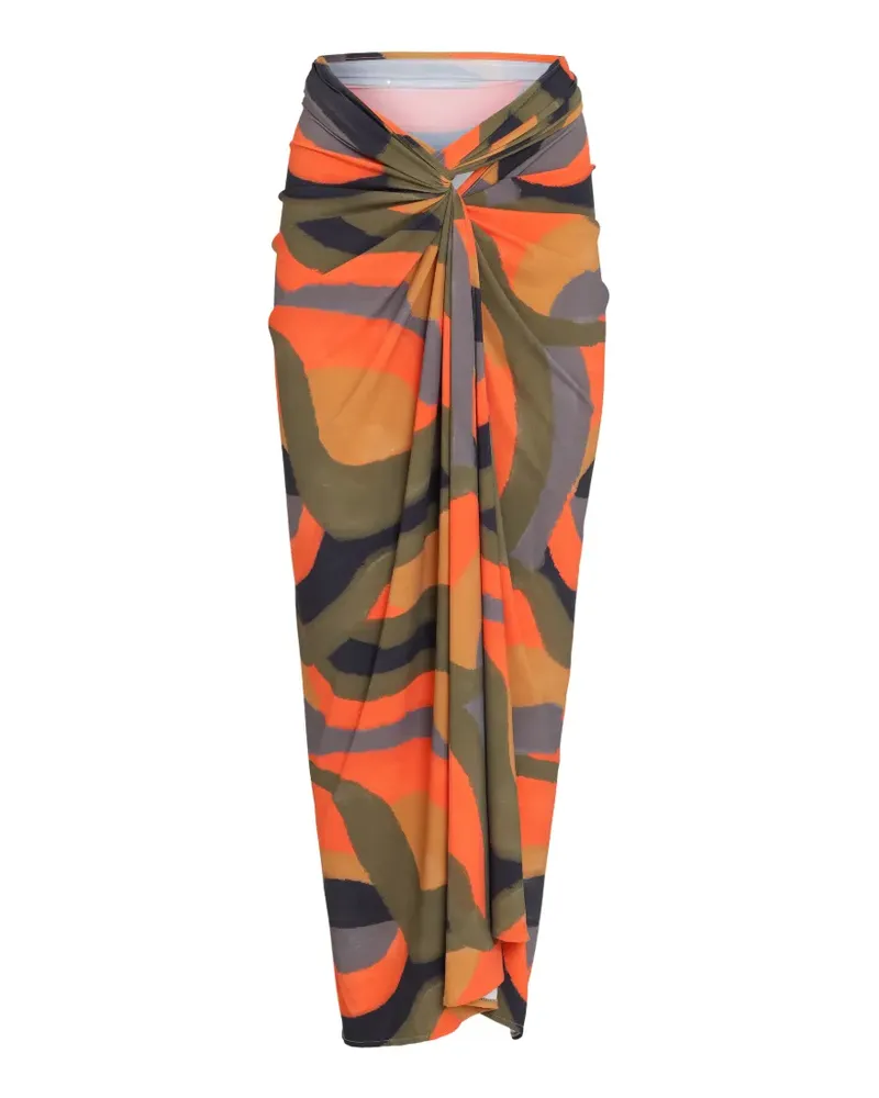 Lygia & Nanny Diana Pareo Knoten-Print - Orange Orange