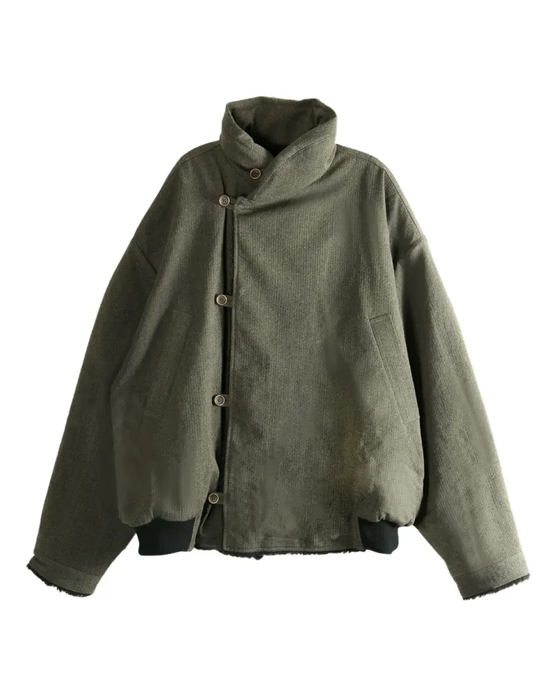 Uma Wang Jovan high-neck bomber jacket - Grau Grau