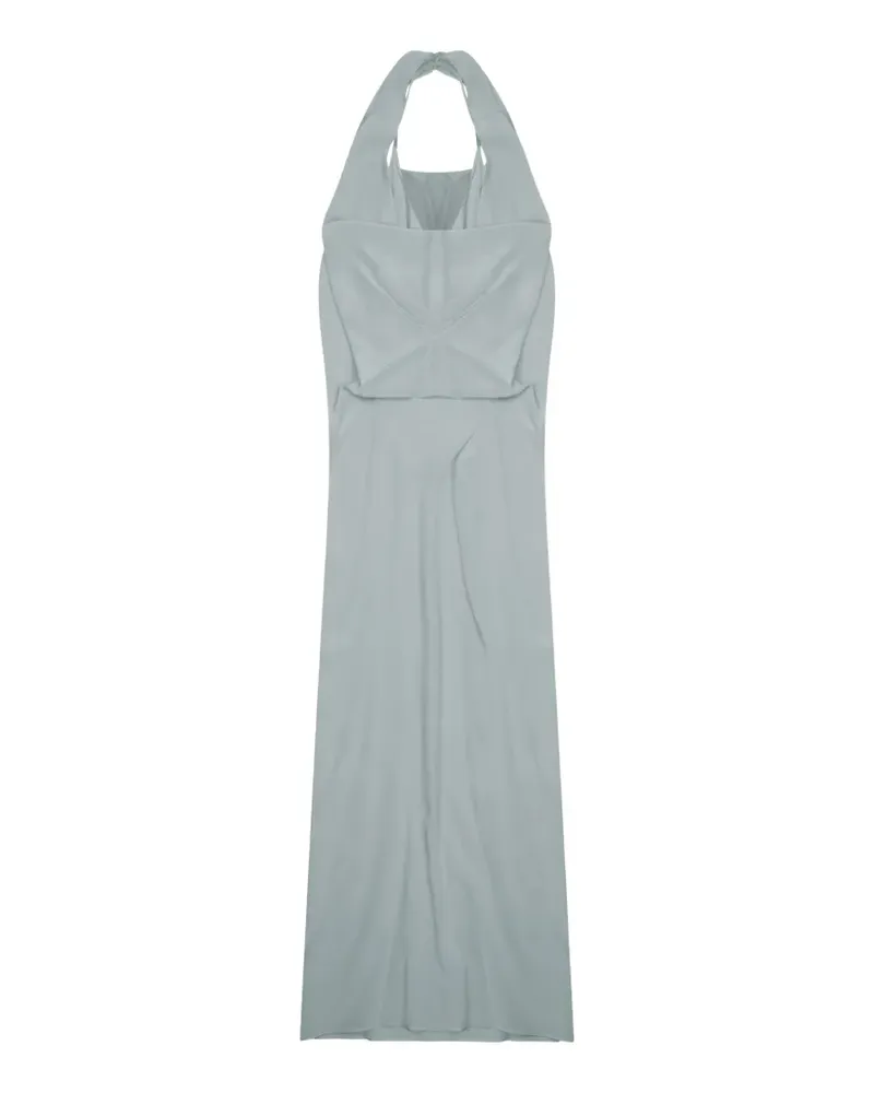 ALYSI silk midi dress - Grau Grau