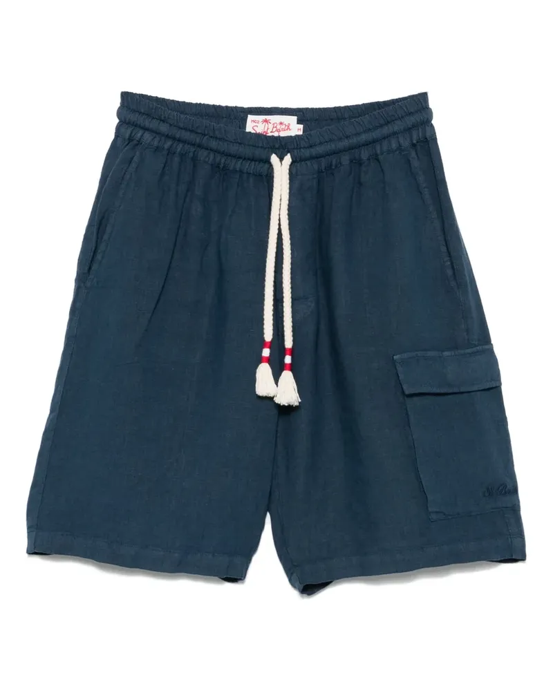MC2 Saint Barth Marseille Shorts - 00338H 60 LINEN MARINE 00338h