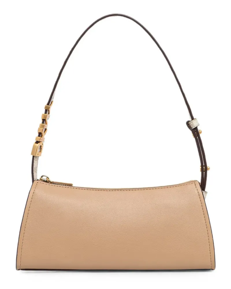 DKNY Avril logo-plaque shoulder bag - Nude Nude