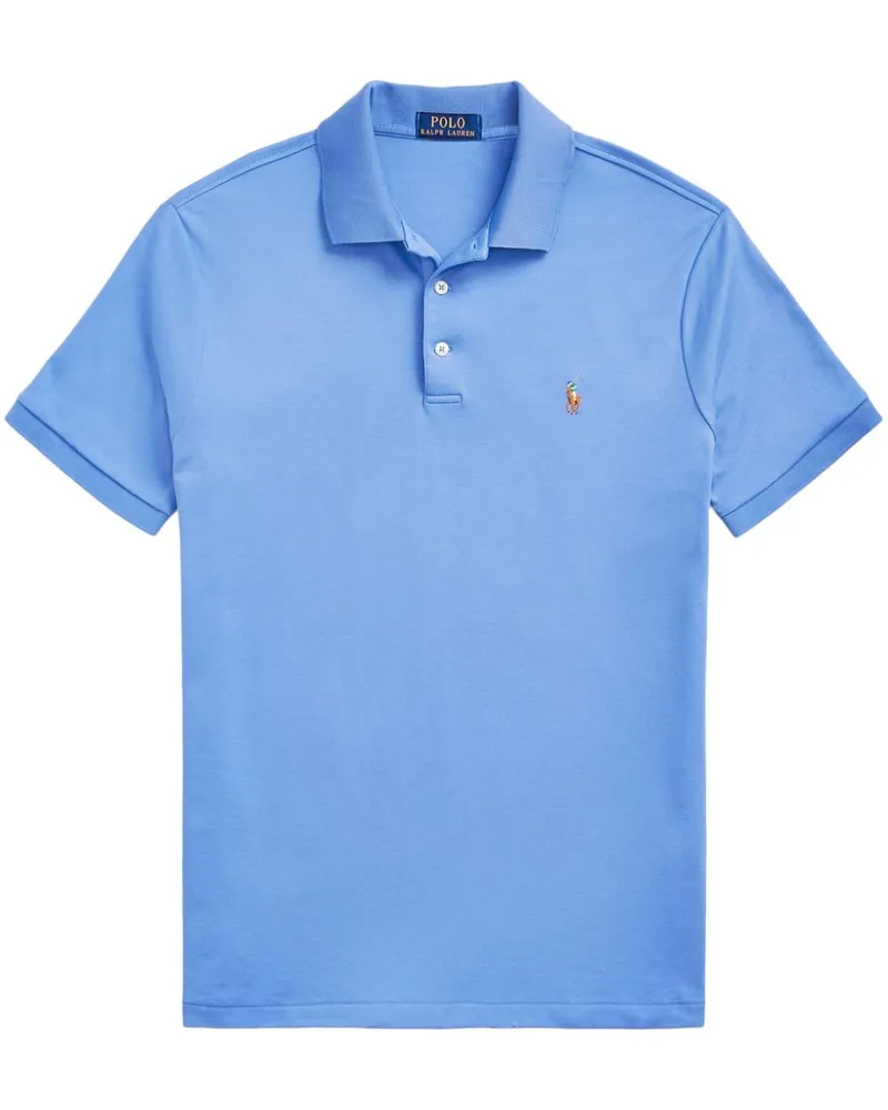 Ralph Lauren Poloshirt mit Polo Pony-Stickerei - Blau Blau