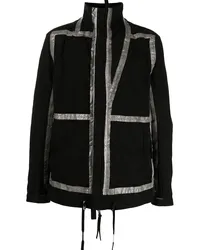 Boris Bidjan Saberi Wendbare Jacke mit Metallic-Details Schwarz