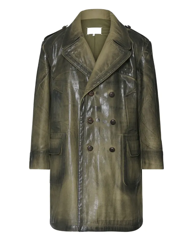 Maison Margiela Doppelreihiger Mantel - Grün Grün