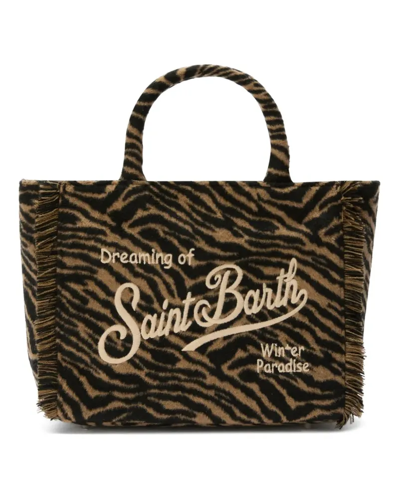 MC2 Saint Barth Colette Tote Bag mit Zebra-Print - Nude Nude