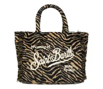 Colette Tote Bag mit Zebra-Print - Nude
