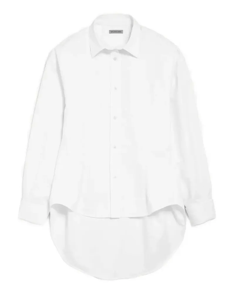Balenciaga Klassisches Hemd in Weiß Weiß