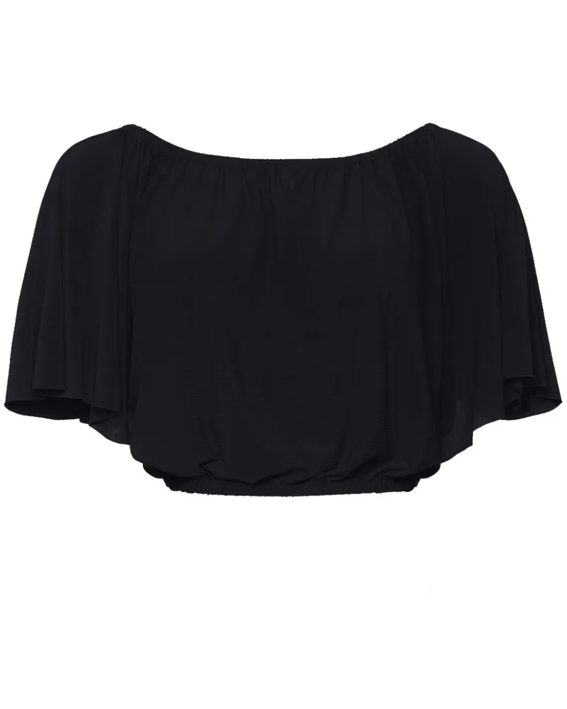 Eres Solal Cropped-Top - Schwarz Schwarz