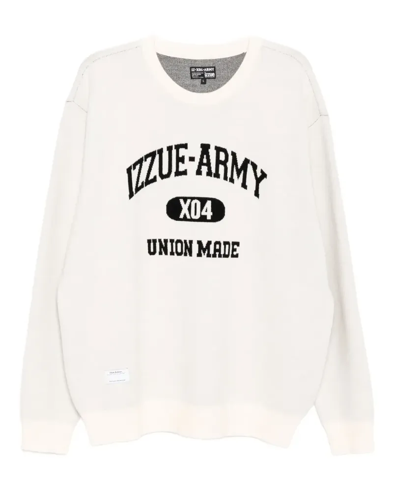 Izzue Pullover mit Logo-Print - Nude Nude