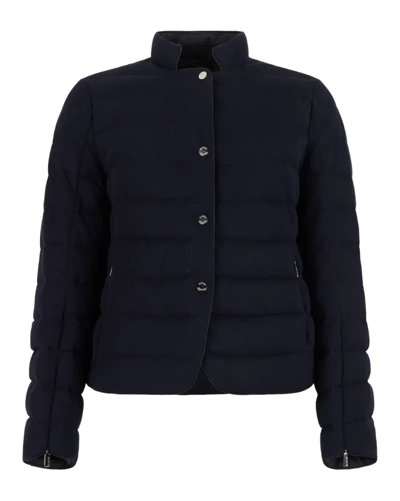 MOORER Donata-P quilted high-neck jacket - Blau Blau
