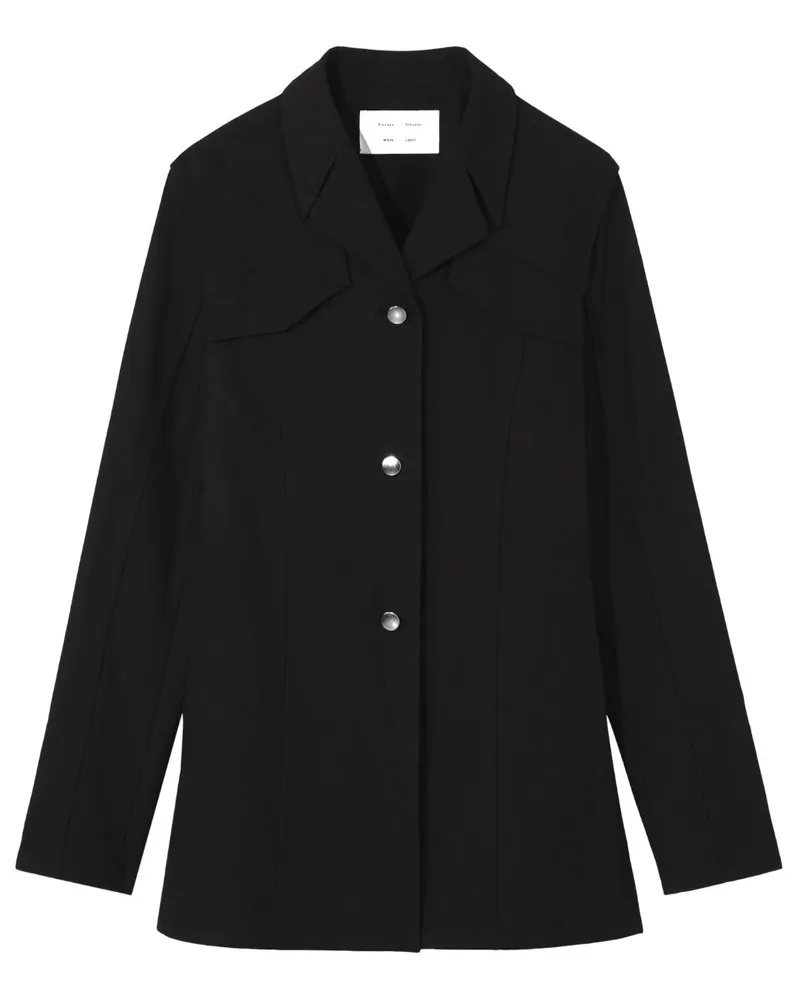Proenza Schouler Blazer mit fallendem Revers - Schwarz Schwarz