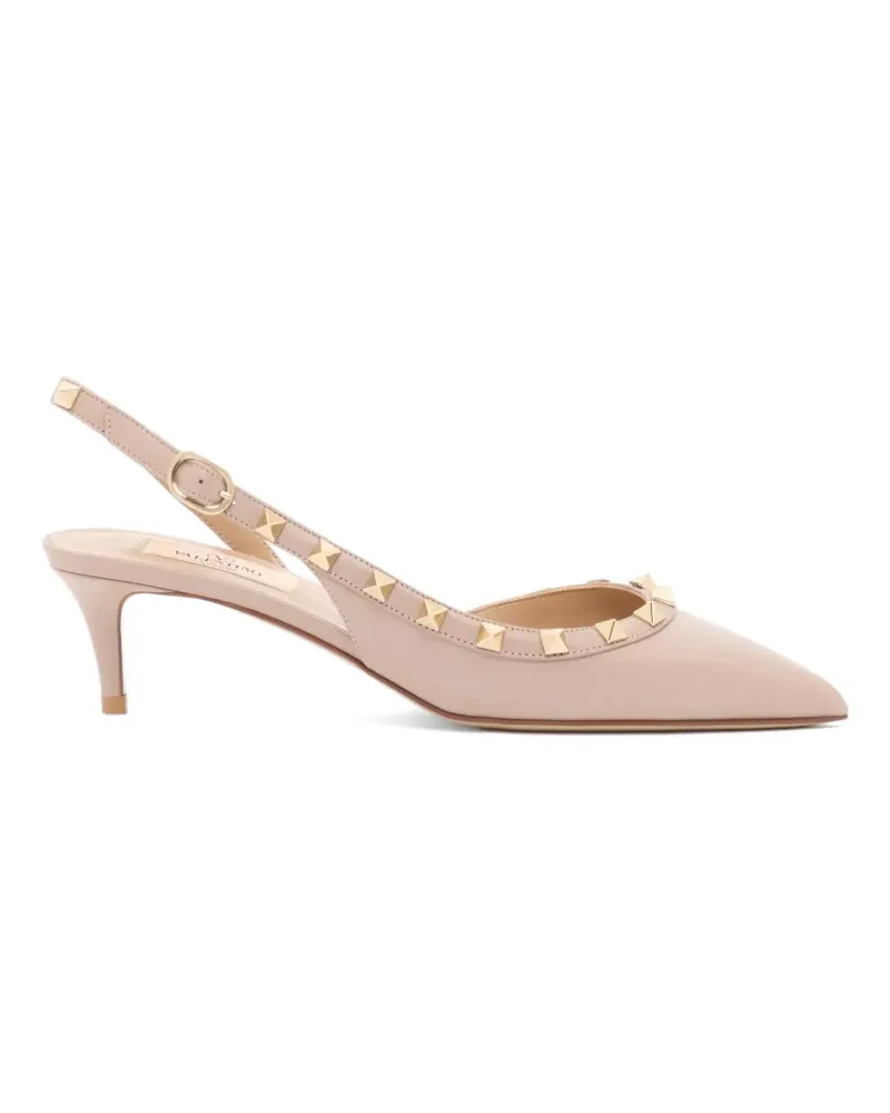 Valentino Garavani Rockstud calfskin slingback pump 50mm - Nude Nude