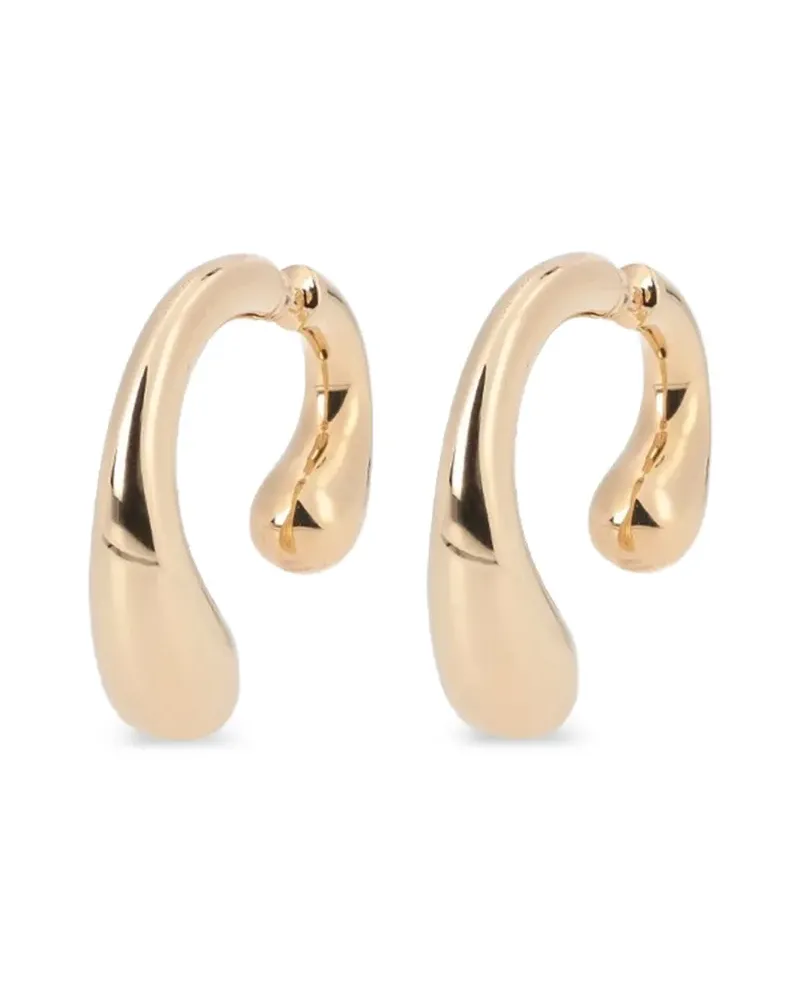 PANCONESI P sculptural earrings - Gold Gold
