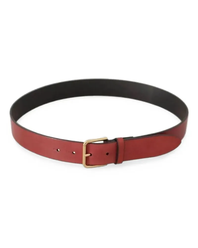 Dolce & Gabbana logo-engraved leather belt - Rot Rot
