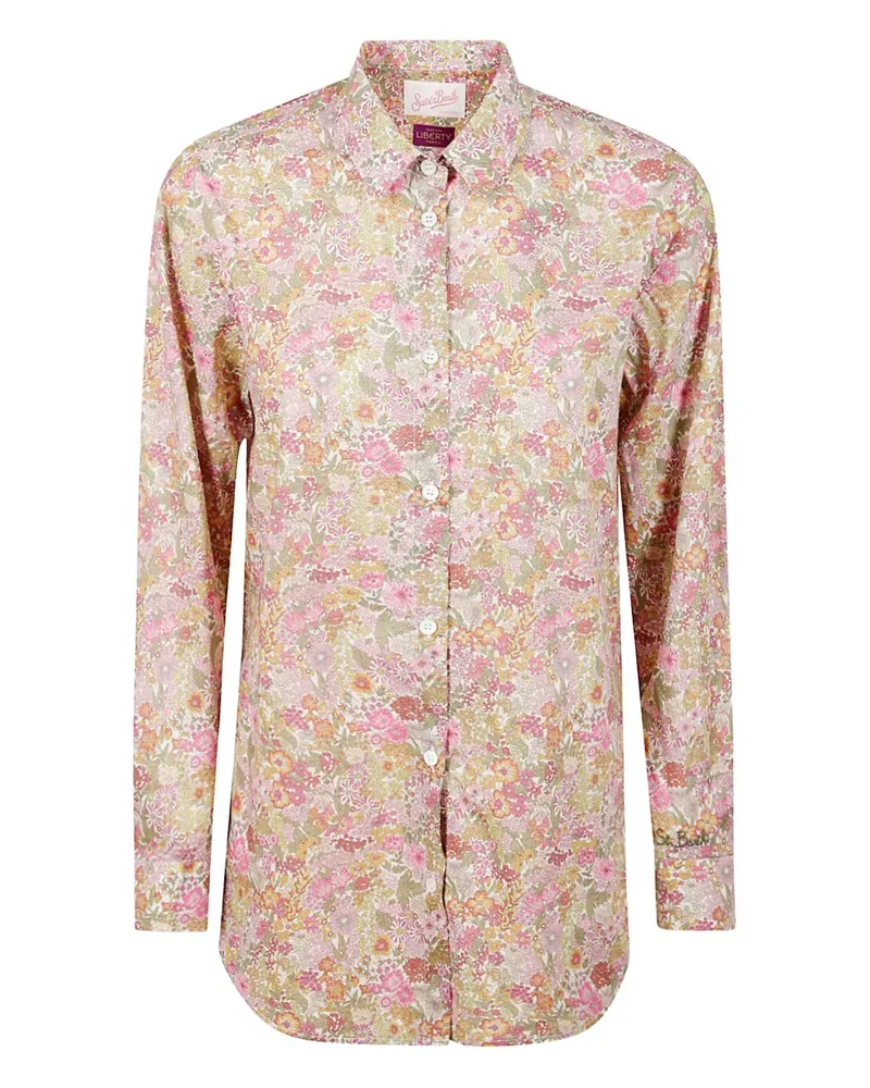 MC2 Saint Barth Brigitte Hemd mit Blumen-Print - Nude Nude