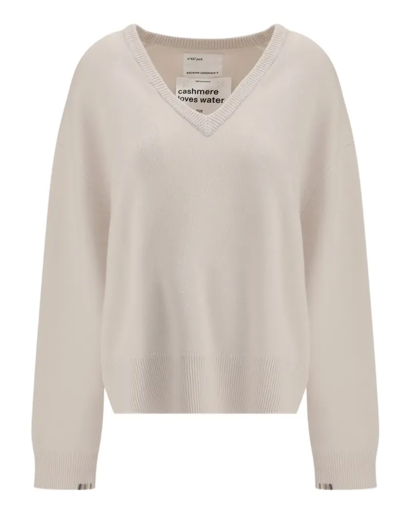 extreme cashmere N°457 Jack V-neck sweater - Nude Nude