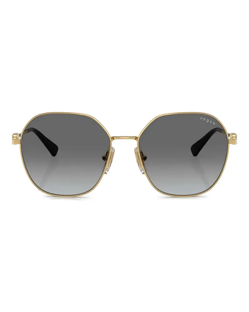 Vogue Sonnenbrille mit geometrischem Gestell - Gold Gold