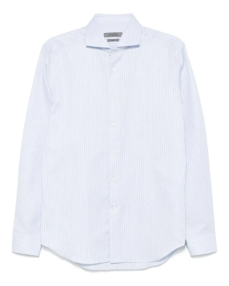 Corneliani Gestreiftes Hemd - Blau Blau